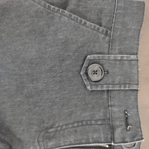 BeBe Shorts - black / grey denim with stretch - Picture 3 of 5